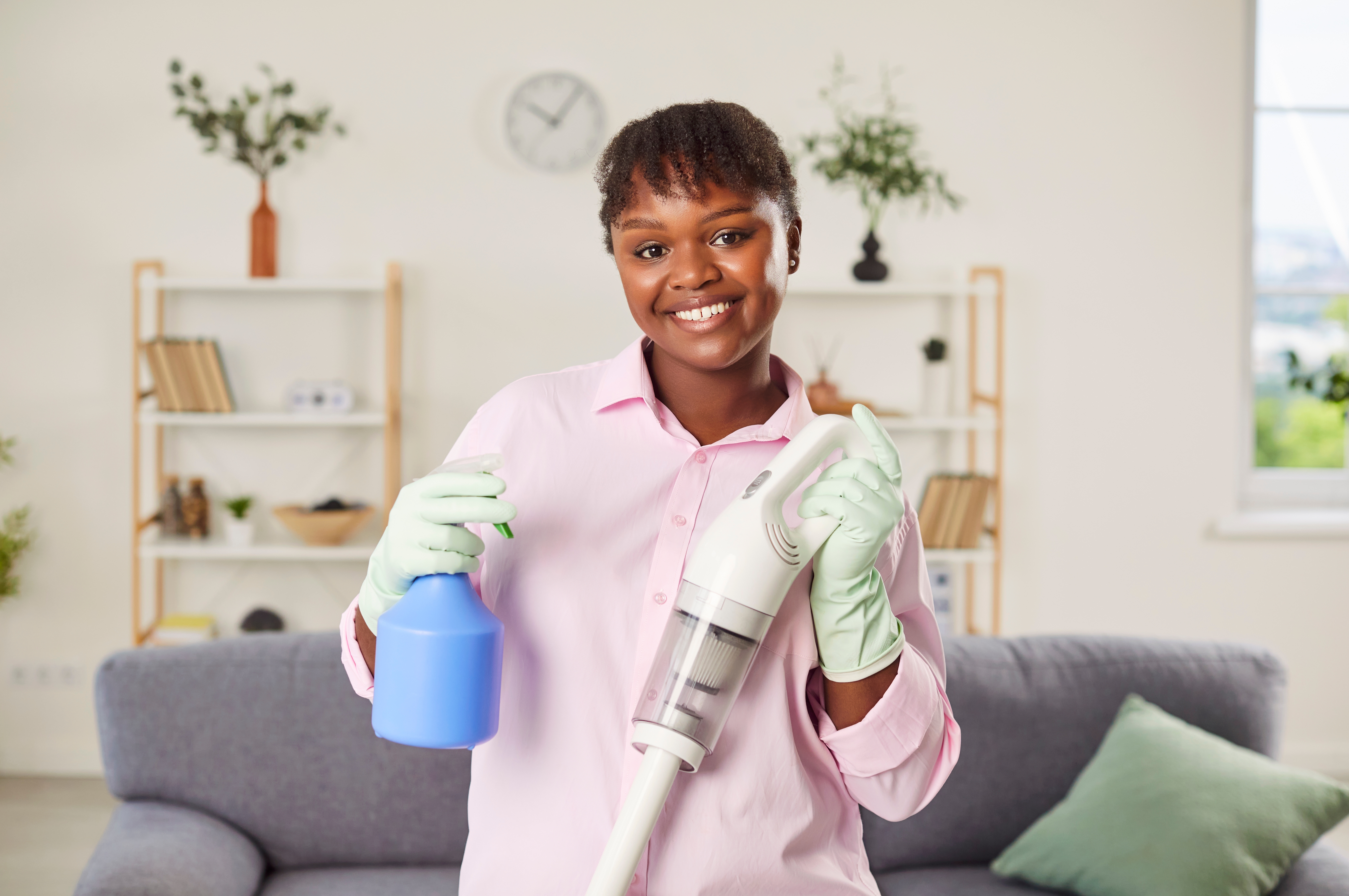 Portrait of Akosua Agyepong, professional cleaner